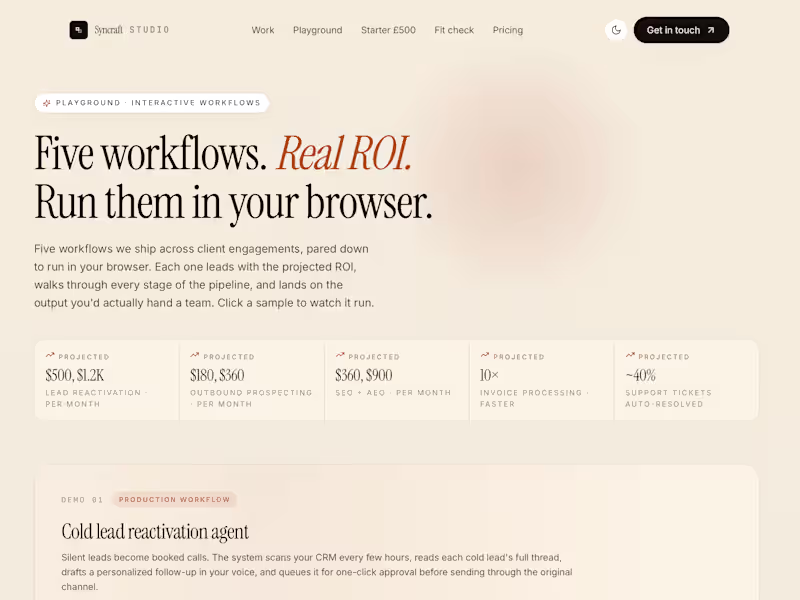 Cover image for various workflows demo