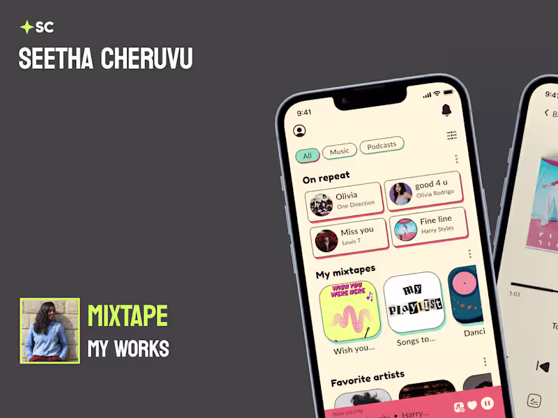 Cover image for MIXTAPE - ux design works