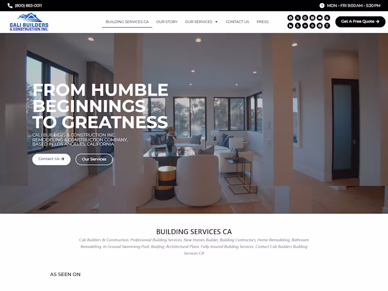Cover image for Cali Builders & Construction