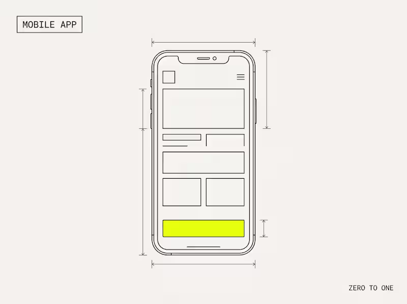 Cover image for Mobile App — Product Design, Zero to One