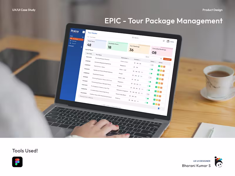 Cover image for Tour Package UX