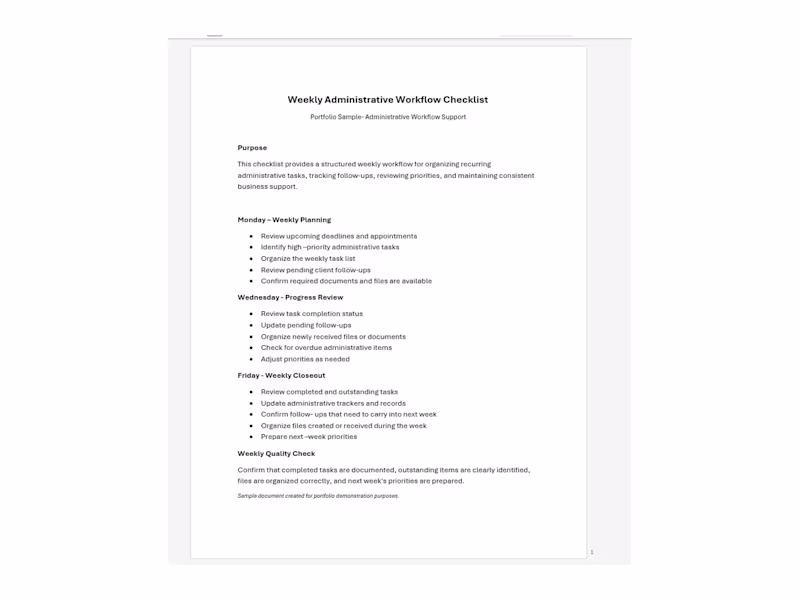 Cover image for Portfolio sample demonstrating a structured
