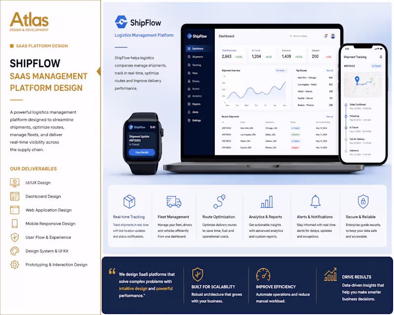 Cover image for SaaS Logistics Management Platform
 The
