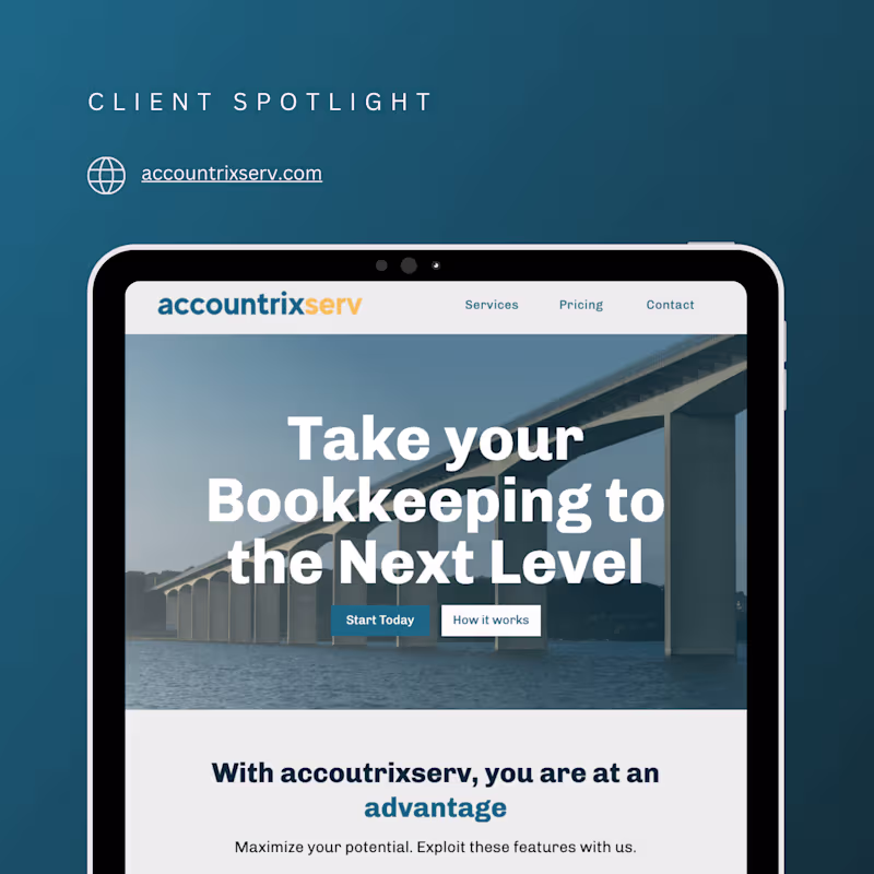Cover image for Accounting Services Landing Page