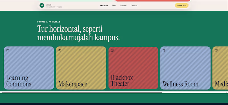 Cover image for A school landing page with
