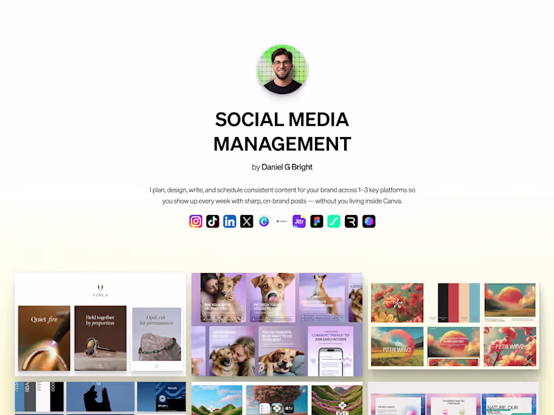 Cover image for Social Media Management — Monthly Engagement