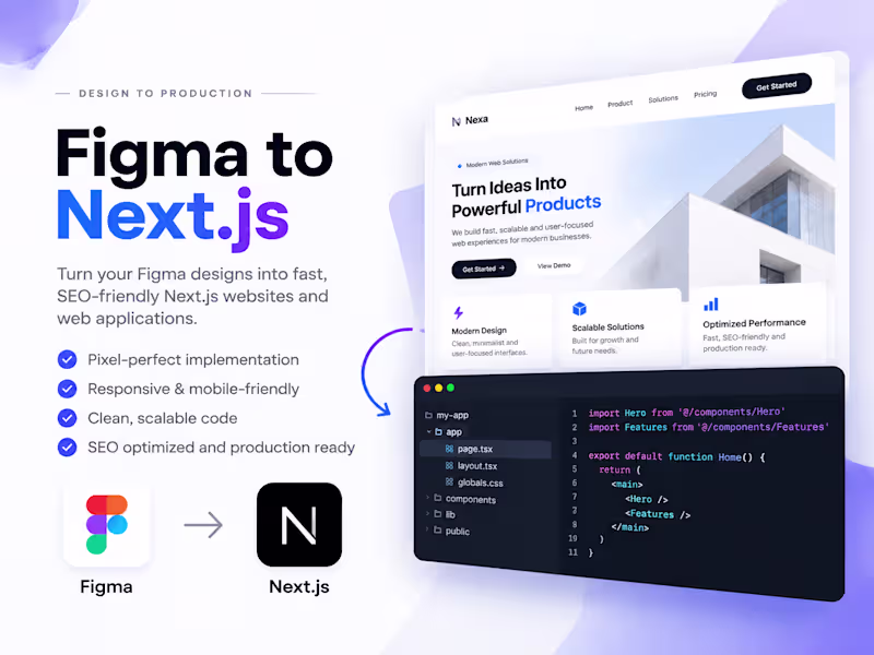 Cover image for Figma to Next Js