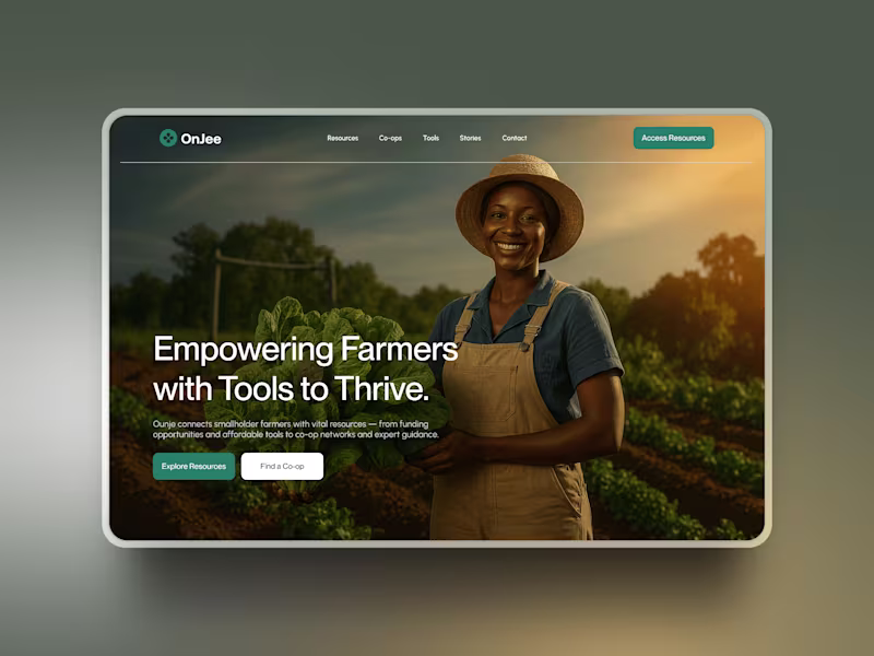 Cover image for Ounje Farmer Resource Hub Design and Prototype