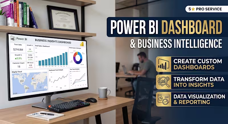 Cover image for Power BI Dashboard & Business Intelligence
