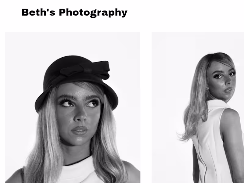Cover image for Beth’s Photography