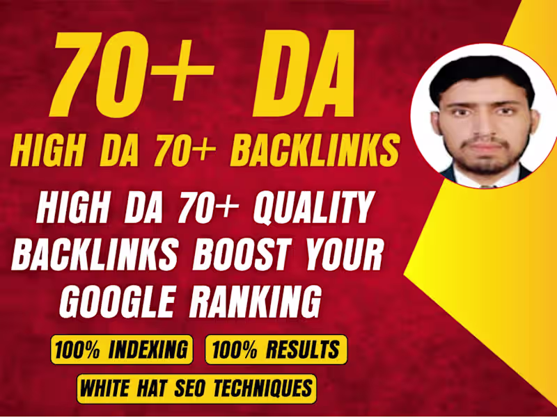 Cover image for I will create high da 70 backlinks