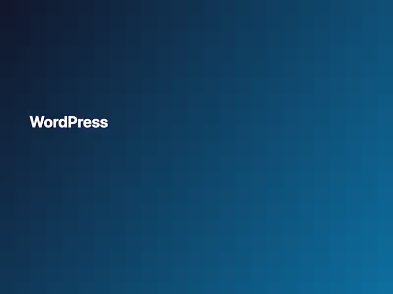 Cover image for WordPress site focused on function and UX