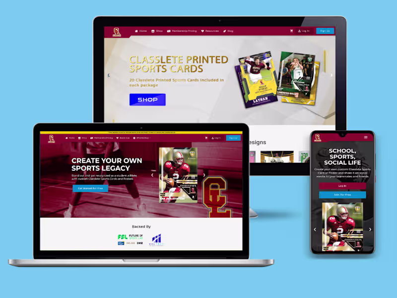 Cover image for UI/UX Design | Classlete Case Study