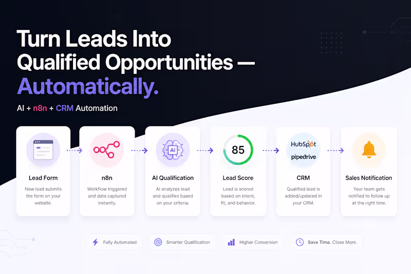 Cover image for I will build an AI-powered lead capture and qualification system