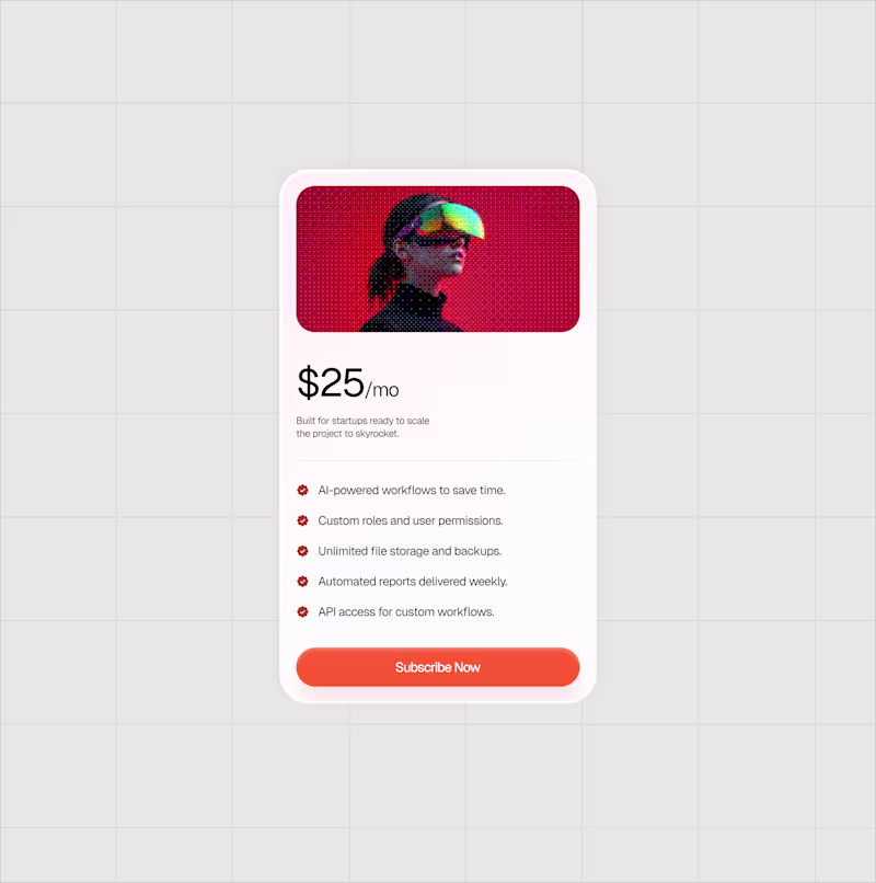 Cover image for Pricing card Exploration✨