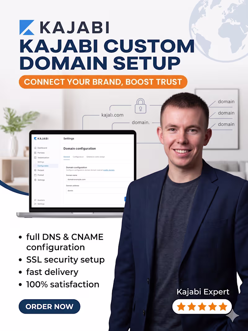 Cover image for I will connect your custom domain to your Kajabi website and set