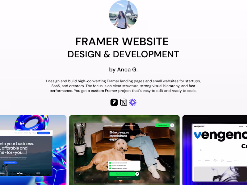Cover image for Framer Website Design & Development 