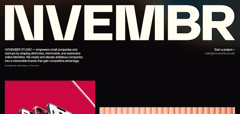 Cover image for November Studio – Boutique Branding & Digital Design
