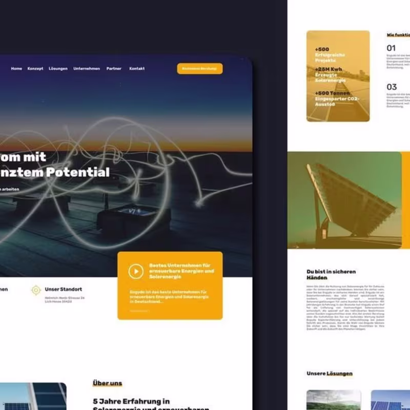 Cover image for Solar Company Website Design