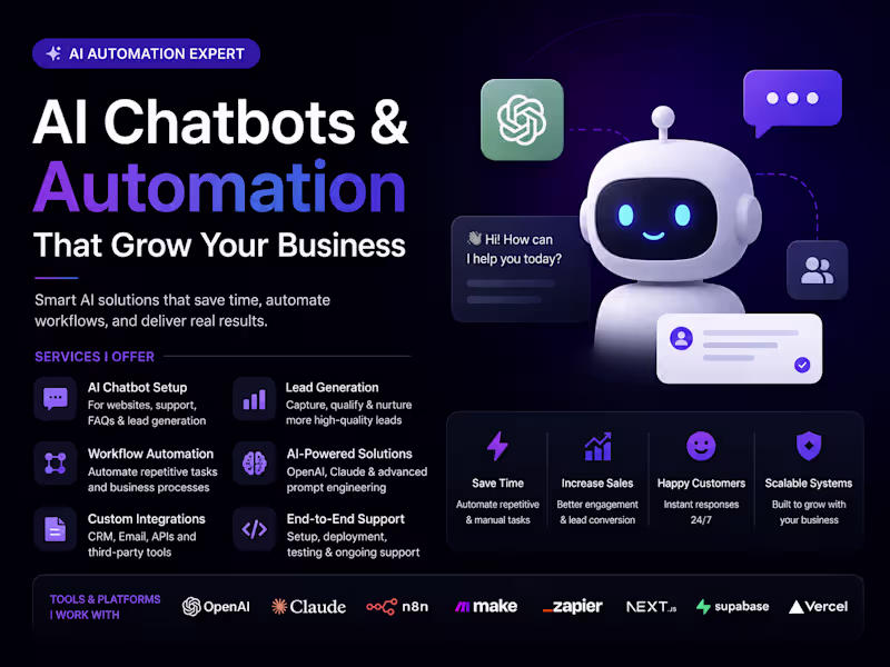 Cover image for AI Chatbot Setup for Businesses