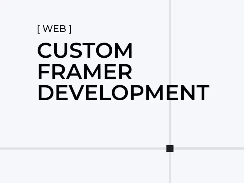 Cover image for Custom Framer Website