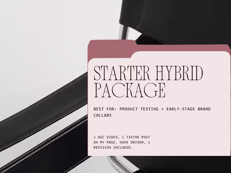 Cover image for Starter Hybrid TikTok Package