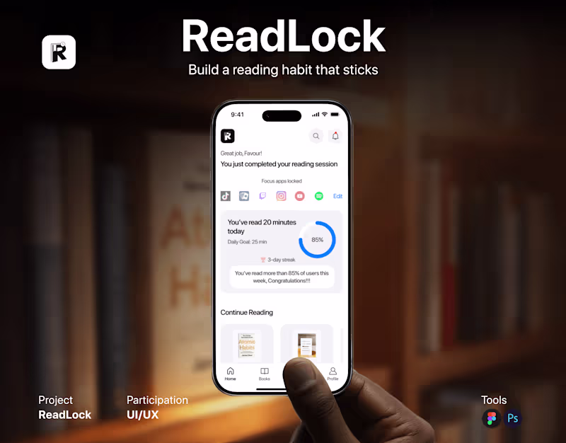 Cover image for Readlock- A productivity mobile app