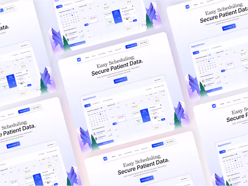 Cover image for Healthcare Appointment & Record System - Web Header