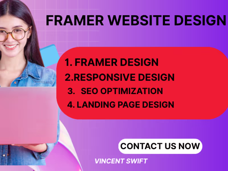 Cover image for I will design and build a stunning Framer website