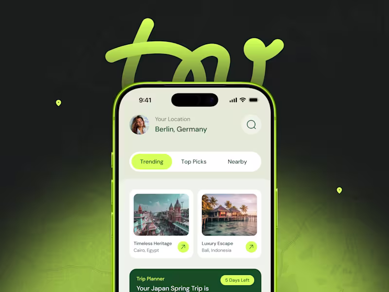 Cover image for Tru | AI-powered Travel Companion | Mobile App Design