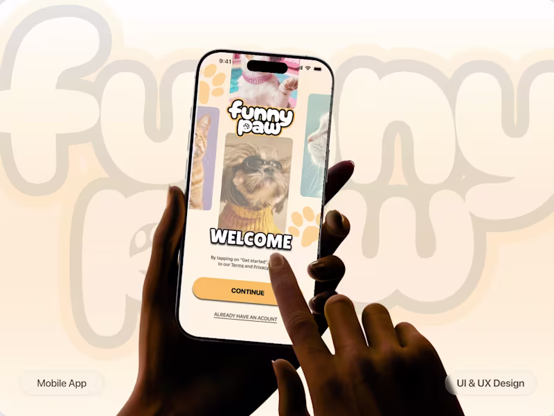 Cover image for Funny Paw: Product Design & Mobile Development 🐾