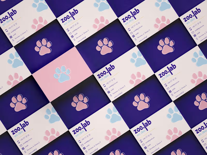 Cover image for brand identity | zoo.lab | vet clinic