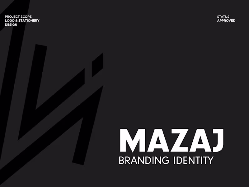 Cover image for Mazaj Brand Identity
