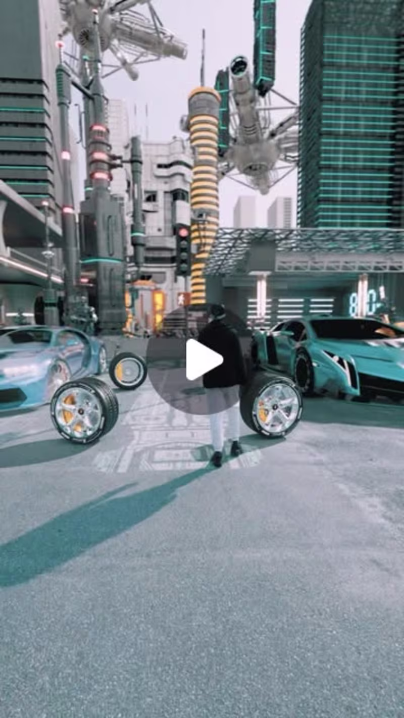 Cover image for Oasis - 3d render and composition