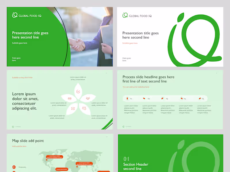 Cover image for Global Food - PowerPoint Template