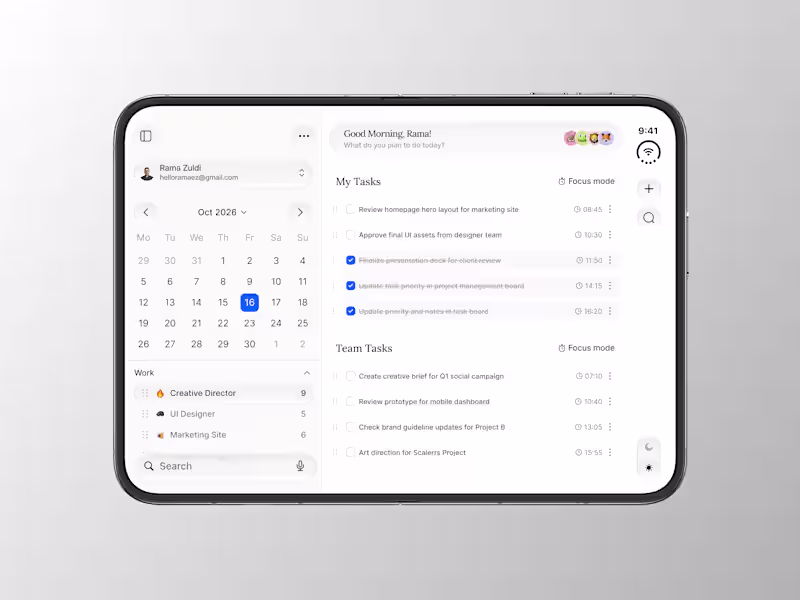 Cover image for Modern To Do List Mobile App UI Design