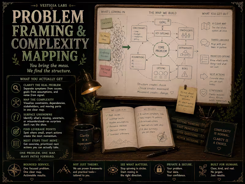 Cover image for 🗺️🧩 Problem Framing & Complexity Mapping
