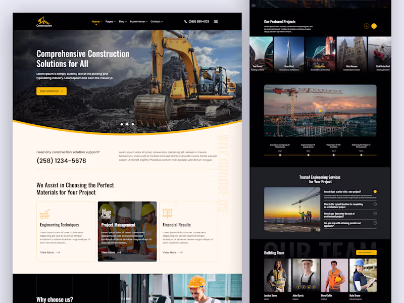 Cover image for Construction Website
