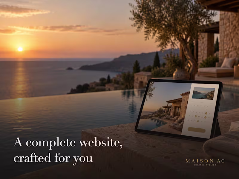 Cover image for Full website for a hotel, villa or small business