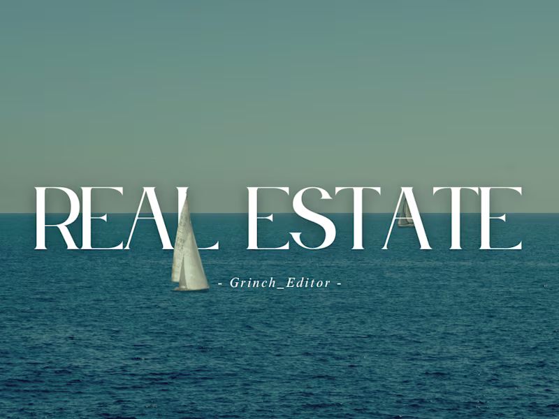 Cover image for Real Estate Advertising Video Editing