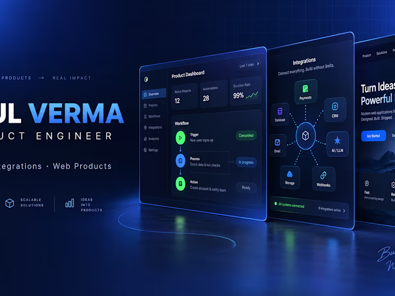 Cover image for Atul Verma — Product Engineer