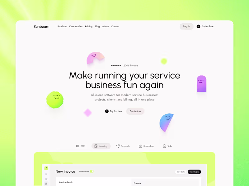 Cover image for Sunbeam: Designing a Believable SaaS Product Website