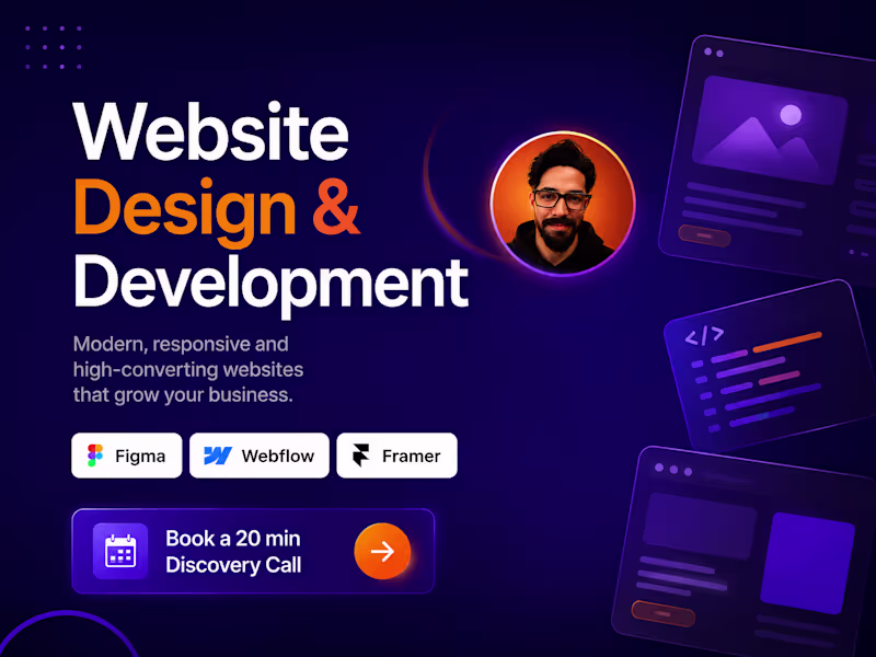 Cover image for Website Design & Development (Webflow or Framer)