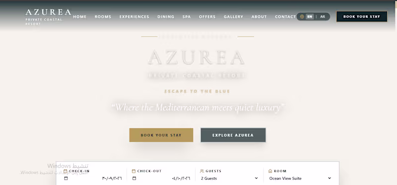 Cover image for AZUREA is a luxury coastal