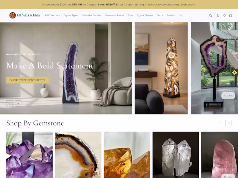 Cover image for Brazil Gems — Full Website Rebuild, From UI/UX to Development