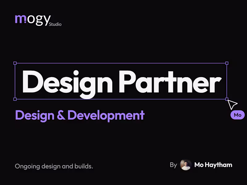 Cover image for Design Partner (Design + Development)