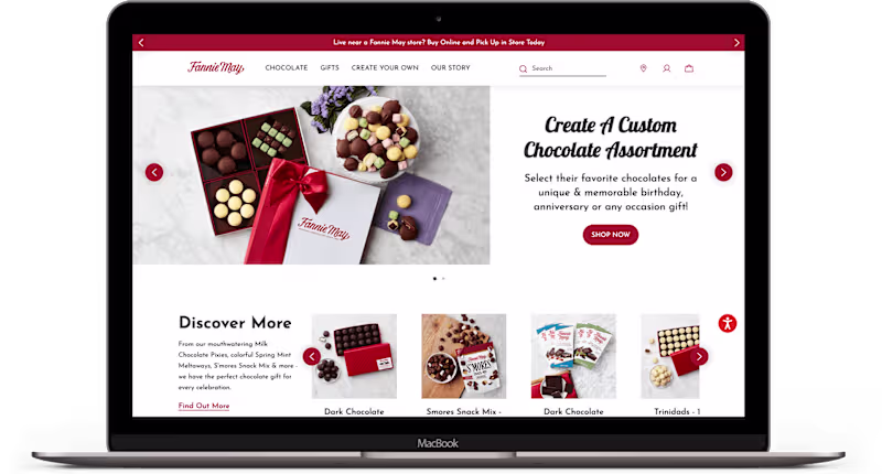 Cover image for FannieMay.com: Full Website Strategy