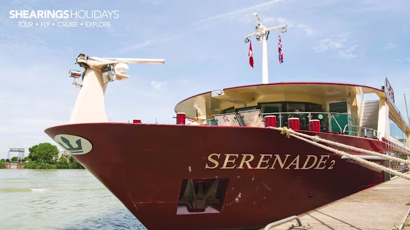 Cover image for Shearings Holidays scriptwriting & voiceover for MS Serenade 2