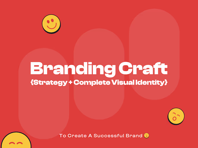 Cover image for BRANDING CRAFT (STRATEGY + COMPLETE VISUAL IDENTITY)