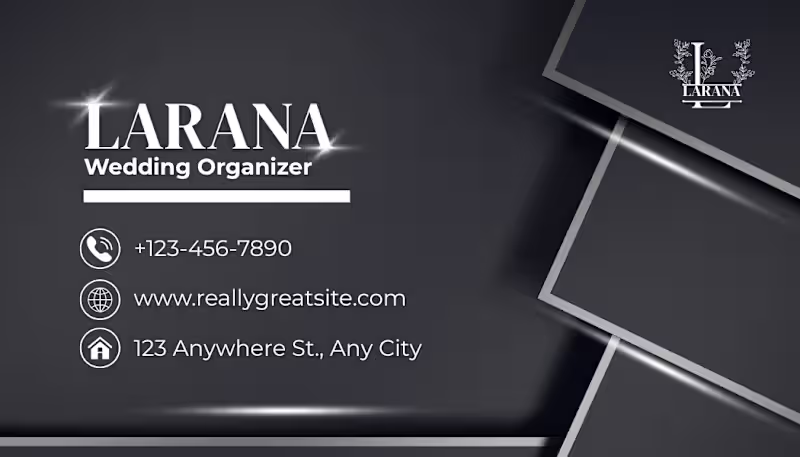 Cover image for Luxury Wedding Organizer Business Card